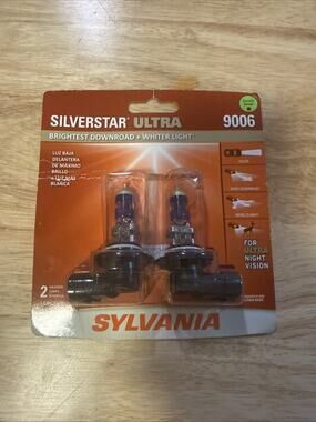 SYLVANIA 9006SU.BP2 9006 SilverStar Ultra Halogen Headlight Bulb 2 Pack